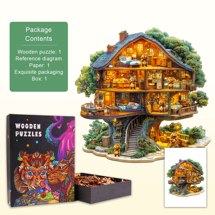 Bear House Wooden Jigsaw Puzzle