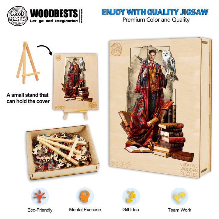 Face Custom Photo Puzzle - Wizard-Woodbests