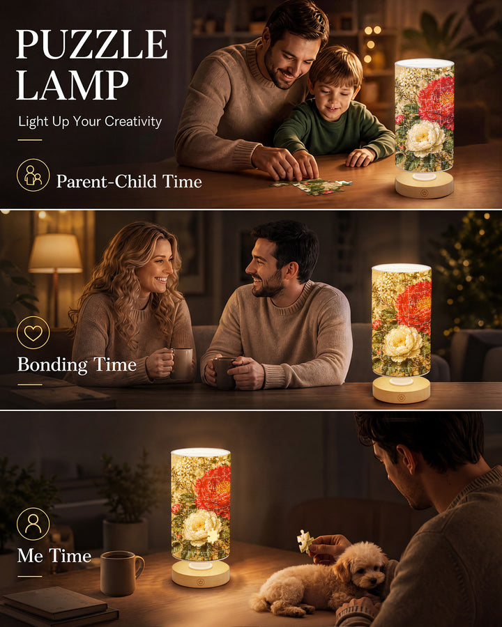DIY Dimmable Acrylic Puzzle Lamp -Gilded Garden Bouquet