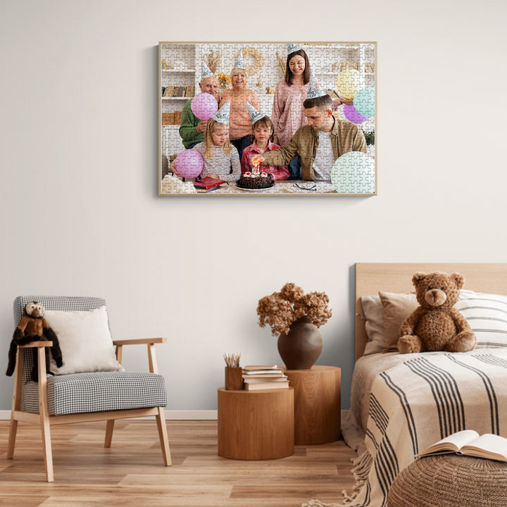 500/1000-piece Custom Birthday Photo Jigsaw Puzzle