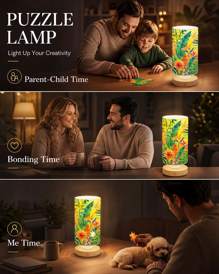 DIY Dimmable Acrylic Puzzle Lamp -Tropical Reverie