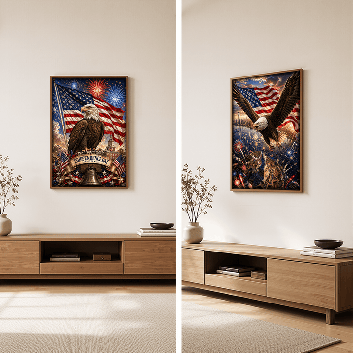 Happy Independence Day - Morphing Lenticular Puzzle