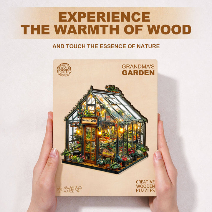 Puzzle en bois Jardin de grand-mère