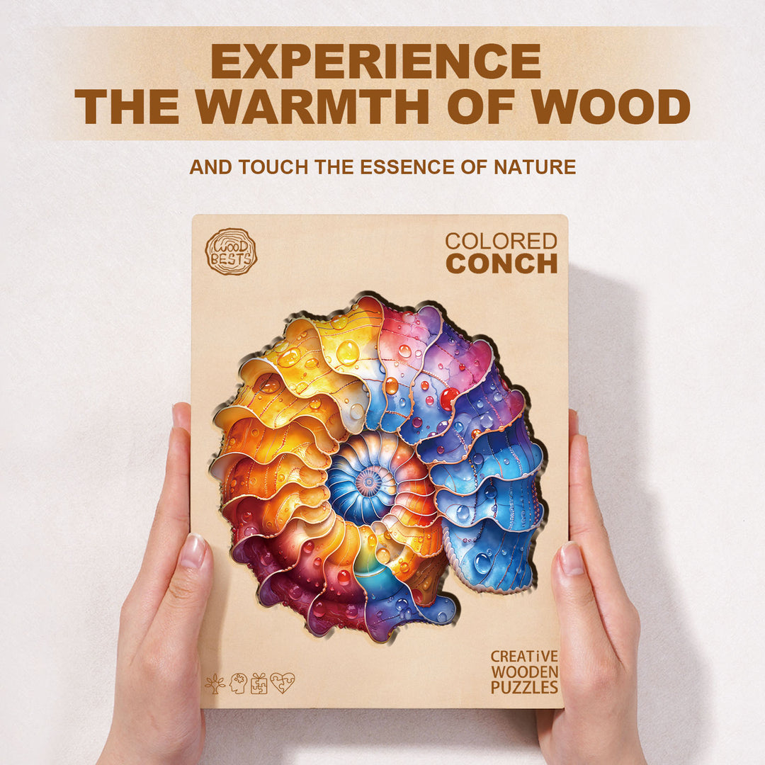 Colored conch Wooden Jigsaw Puzzle