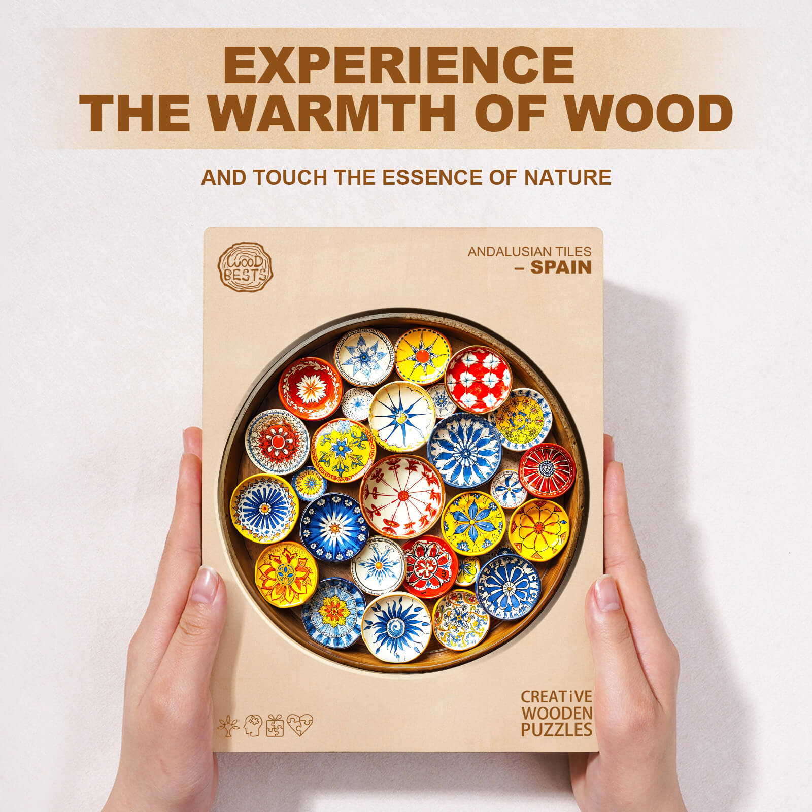 Puzzle en bois de carreaux andalous – Espagne