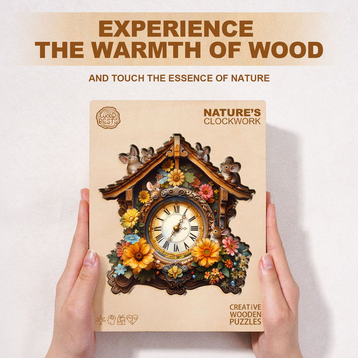 Nature’s Clockwork Wooden Jigsaw Puzzle
