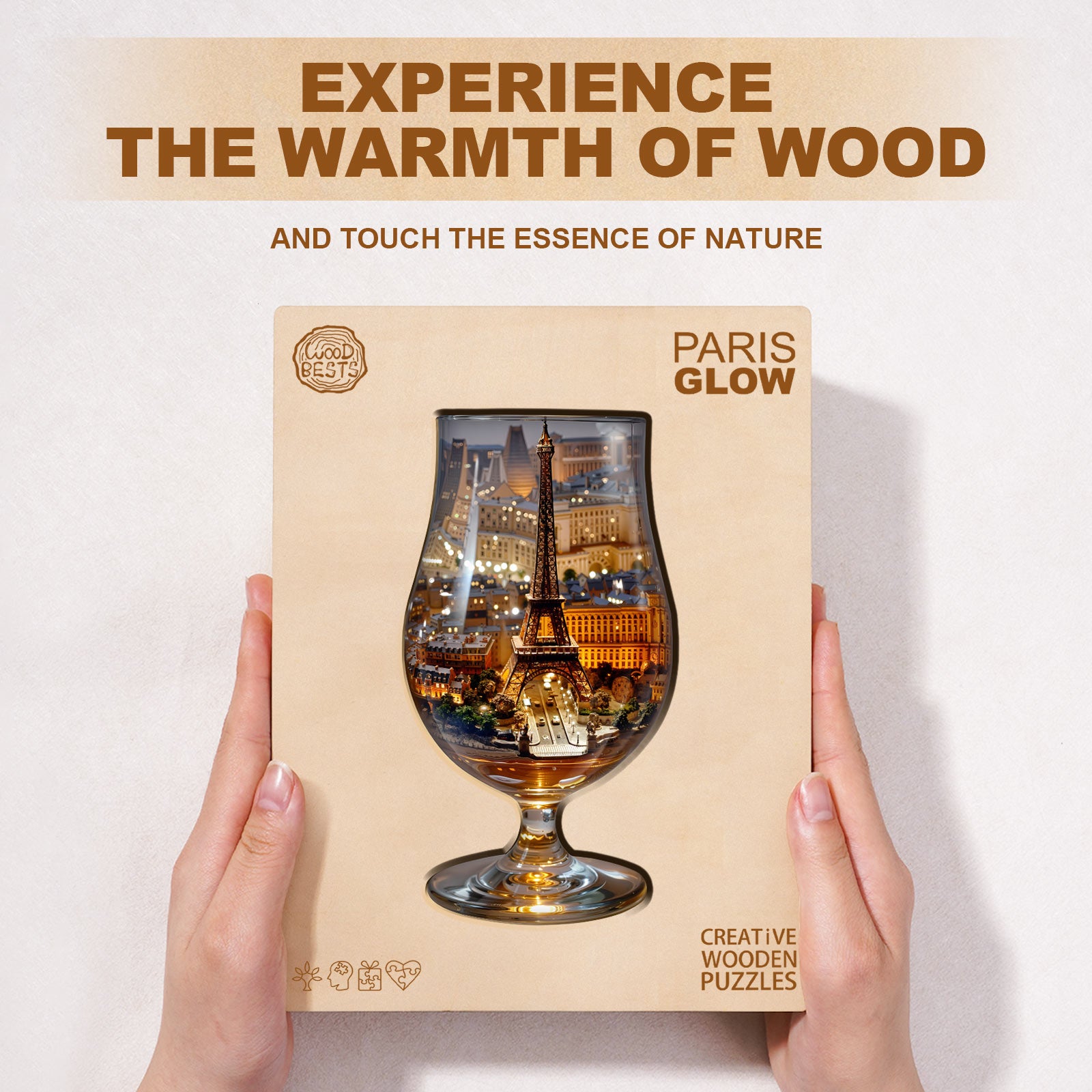 Paris Glow Wooden Jigsaw Puzzle