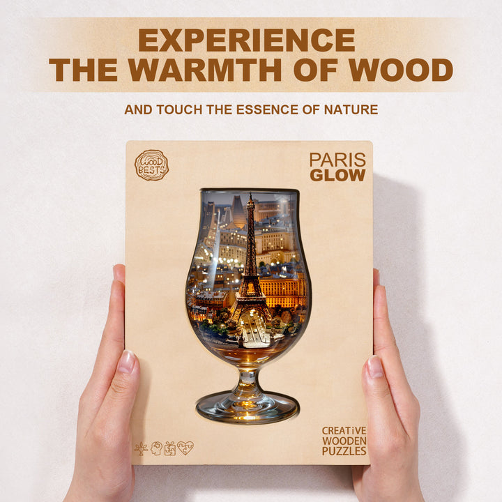Paris Glow Wooden Jigsaw Puzzle