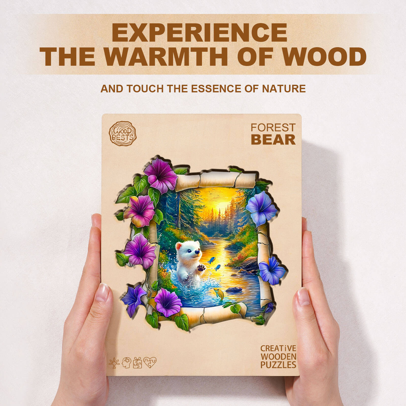 Wald Bär Holzpuzzle