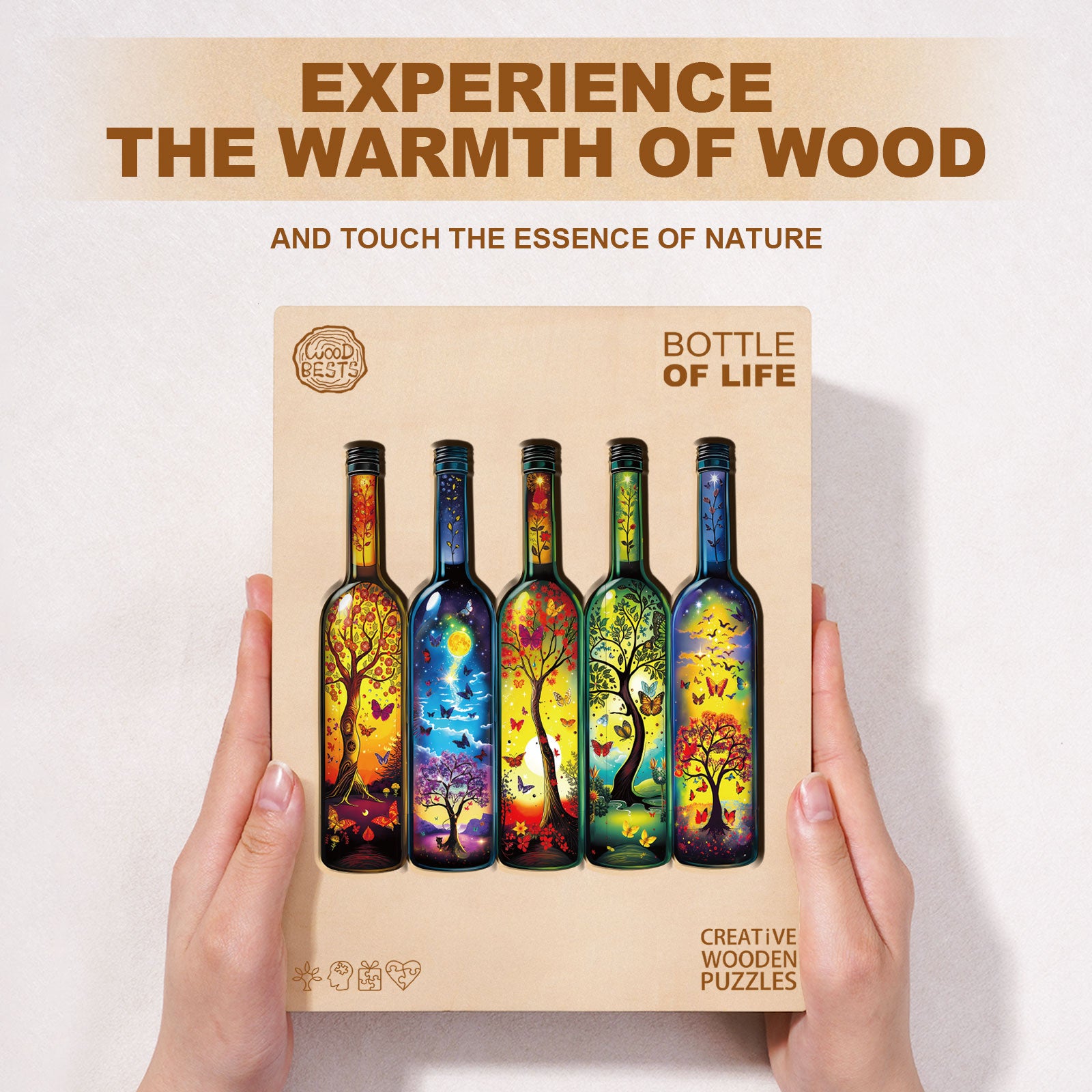 Bottle of Life Wooden Jigsaw Puzzle