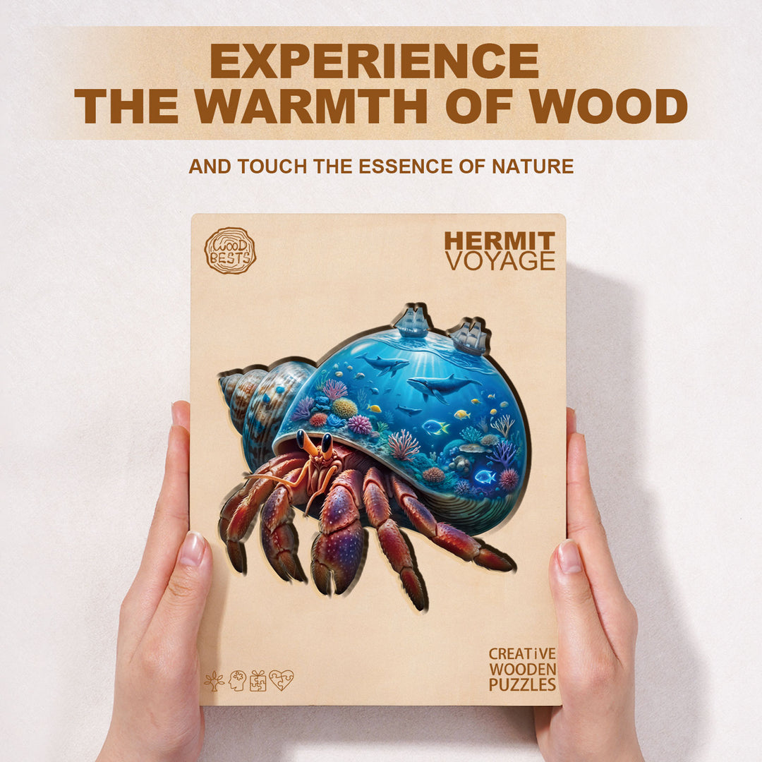 Hermit Voyage Wooden Jigsaw Puzzle