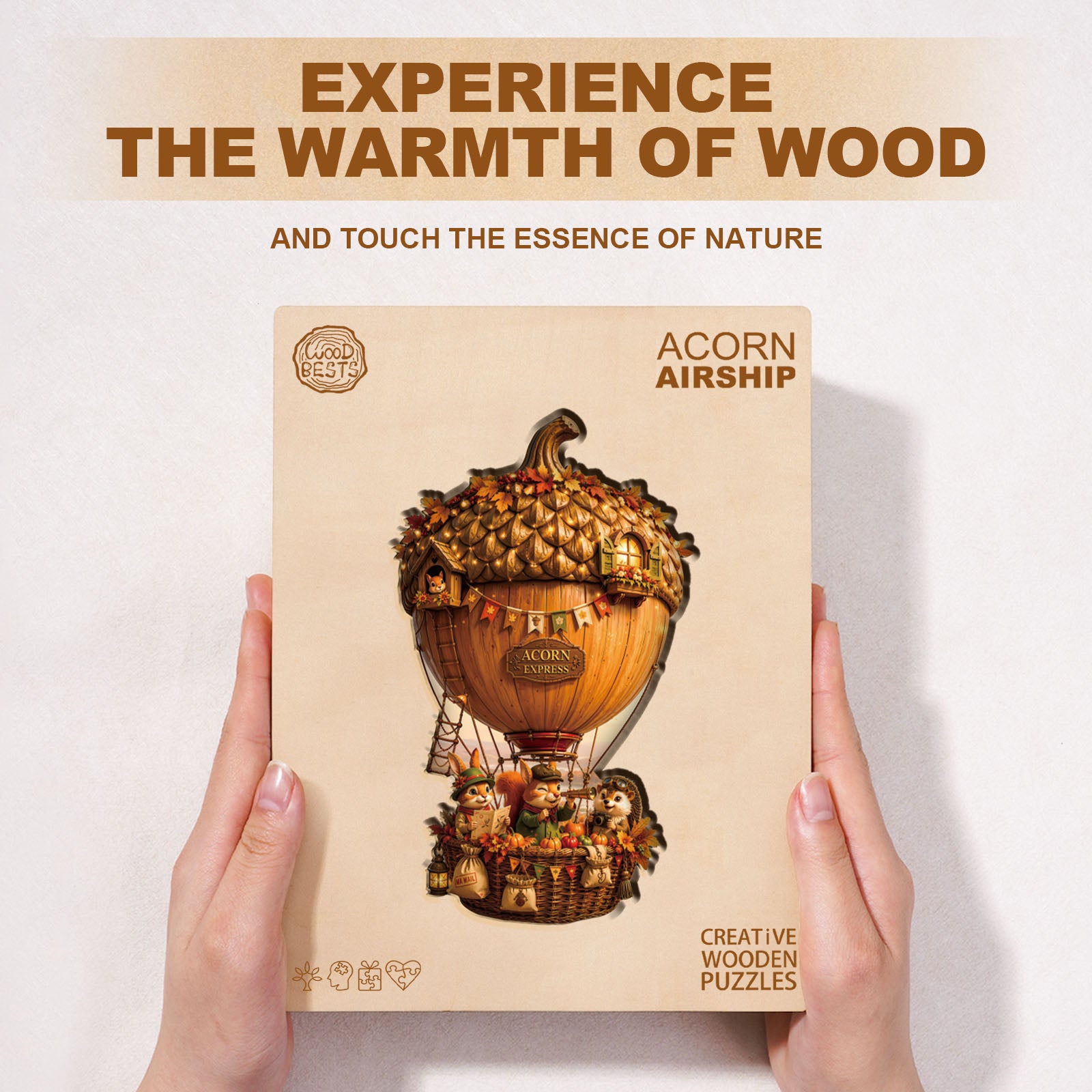 Acorn Airship Wooden Jigsaw Puzzle