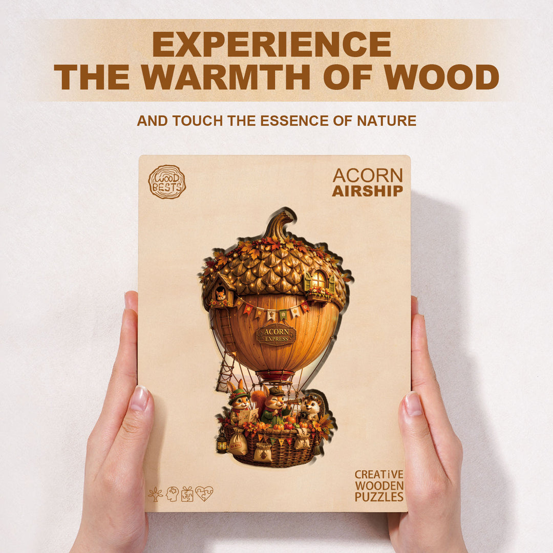 Acorn Airship Wooden Jigsaw Puzzle