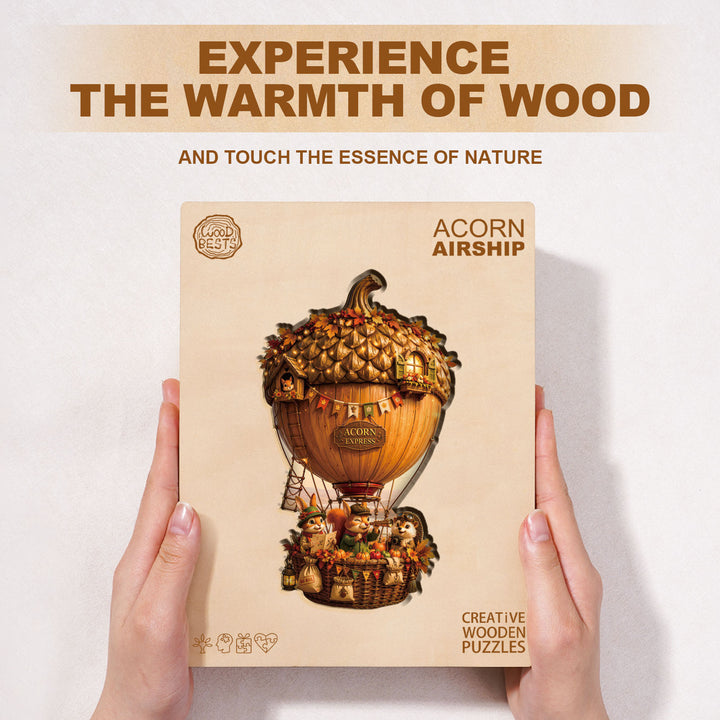 Acorn Airship Wooden Jigsaw Puzzle