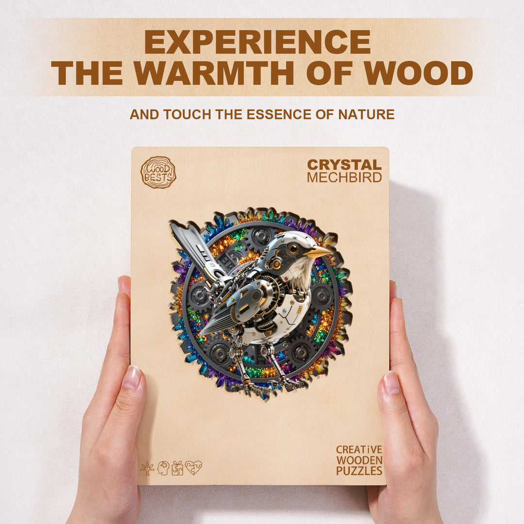 Crystal Mechbird Wooden Jigsaw Puzzle