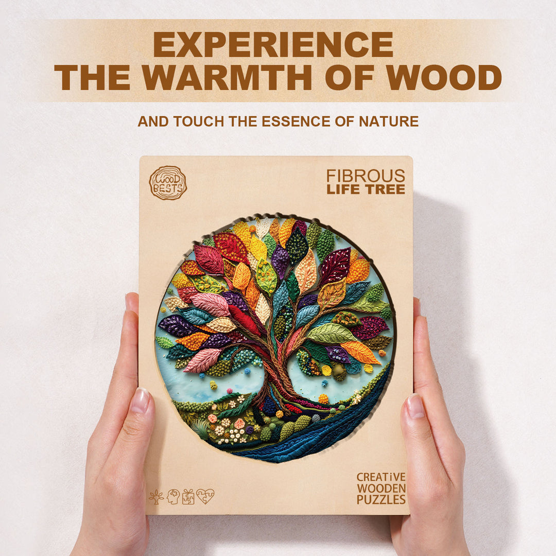 Fibrous life tree Wooden Jigsaw Puzzle