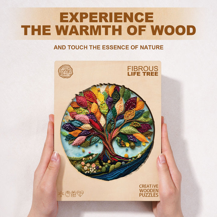 Fibrous life tree Wooden Jigsaw Puzzle