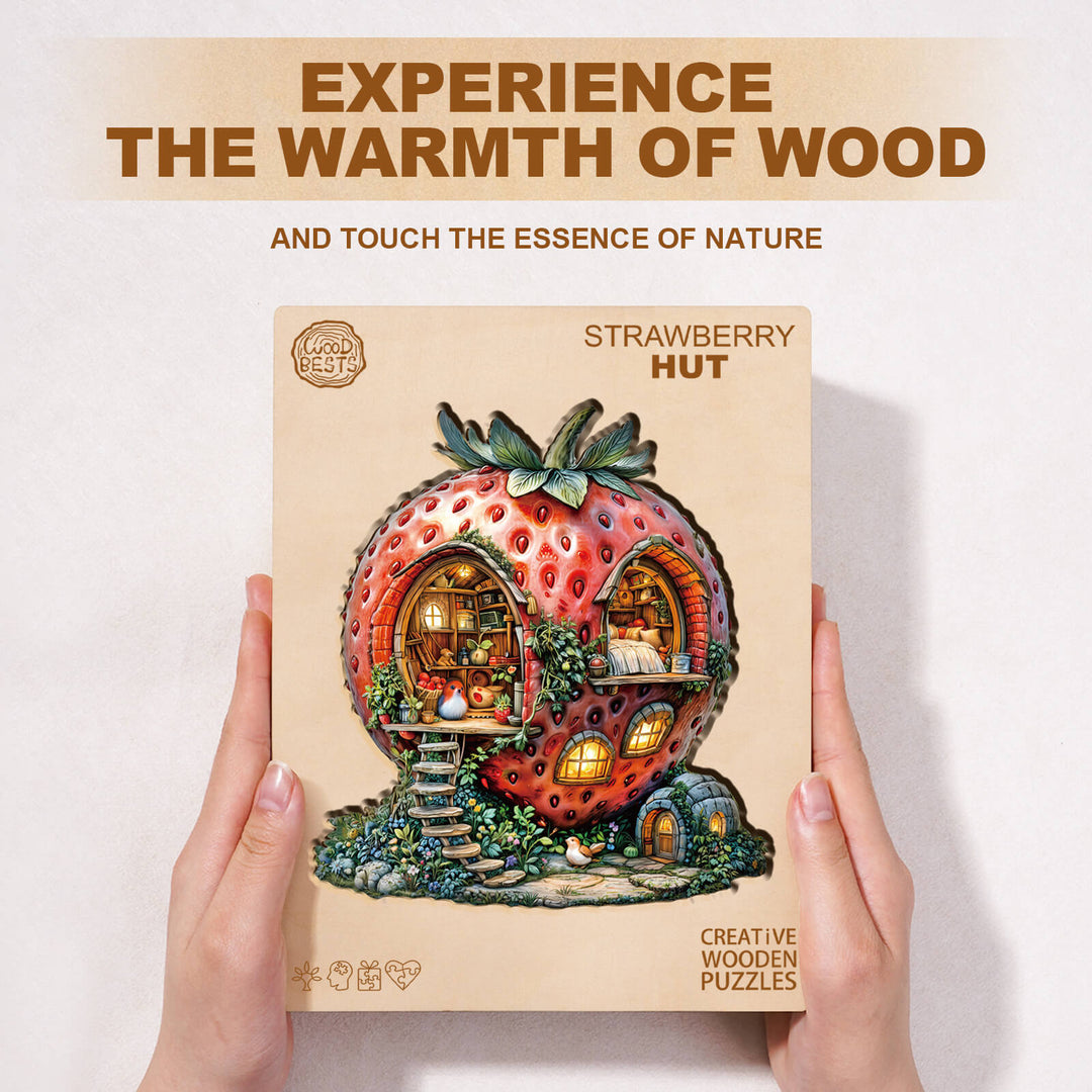 Strawberry Hut Wooden Jigsaw Puzzle