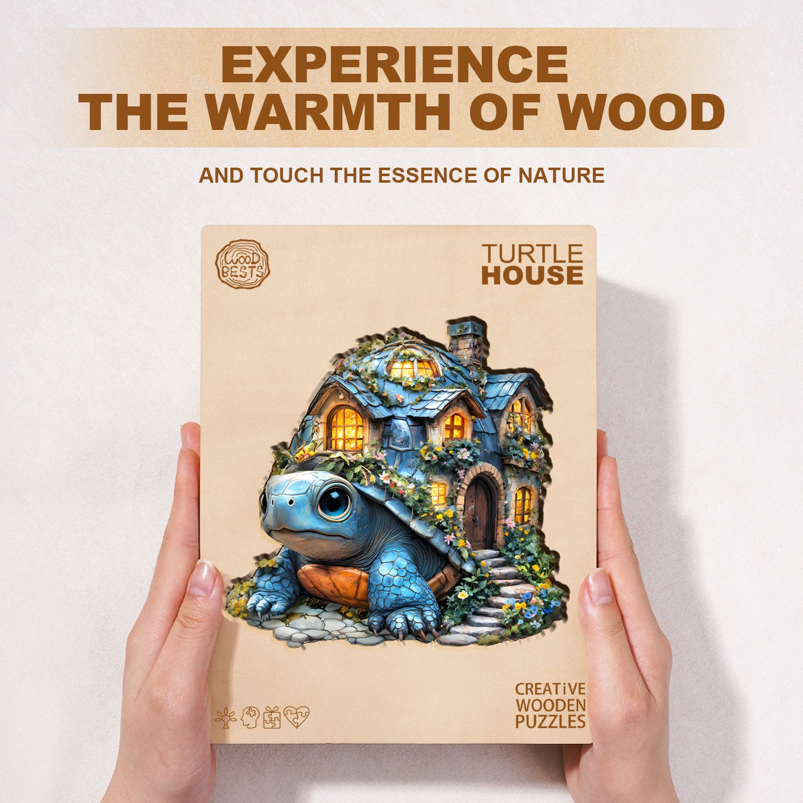 Turtle House Holz-Puzzle