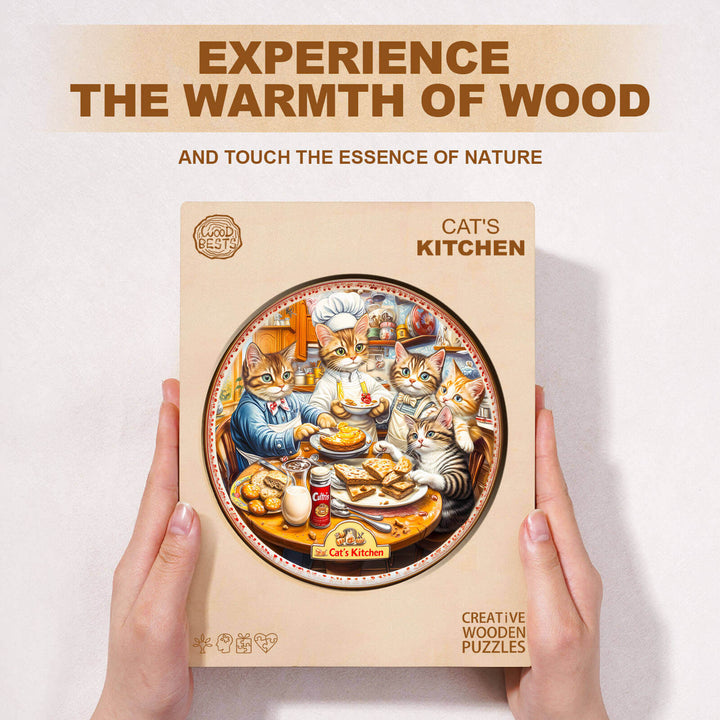 Rompecabezas de Madera Cocina del Gato
