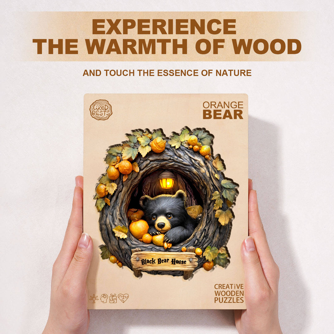 Puzzle en bois Orange Bear