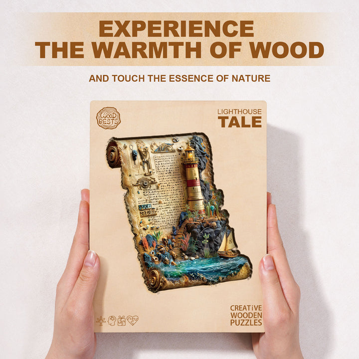 Lighthouse Tale Wooden Jigsaw Puzzle