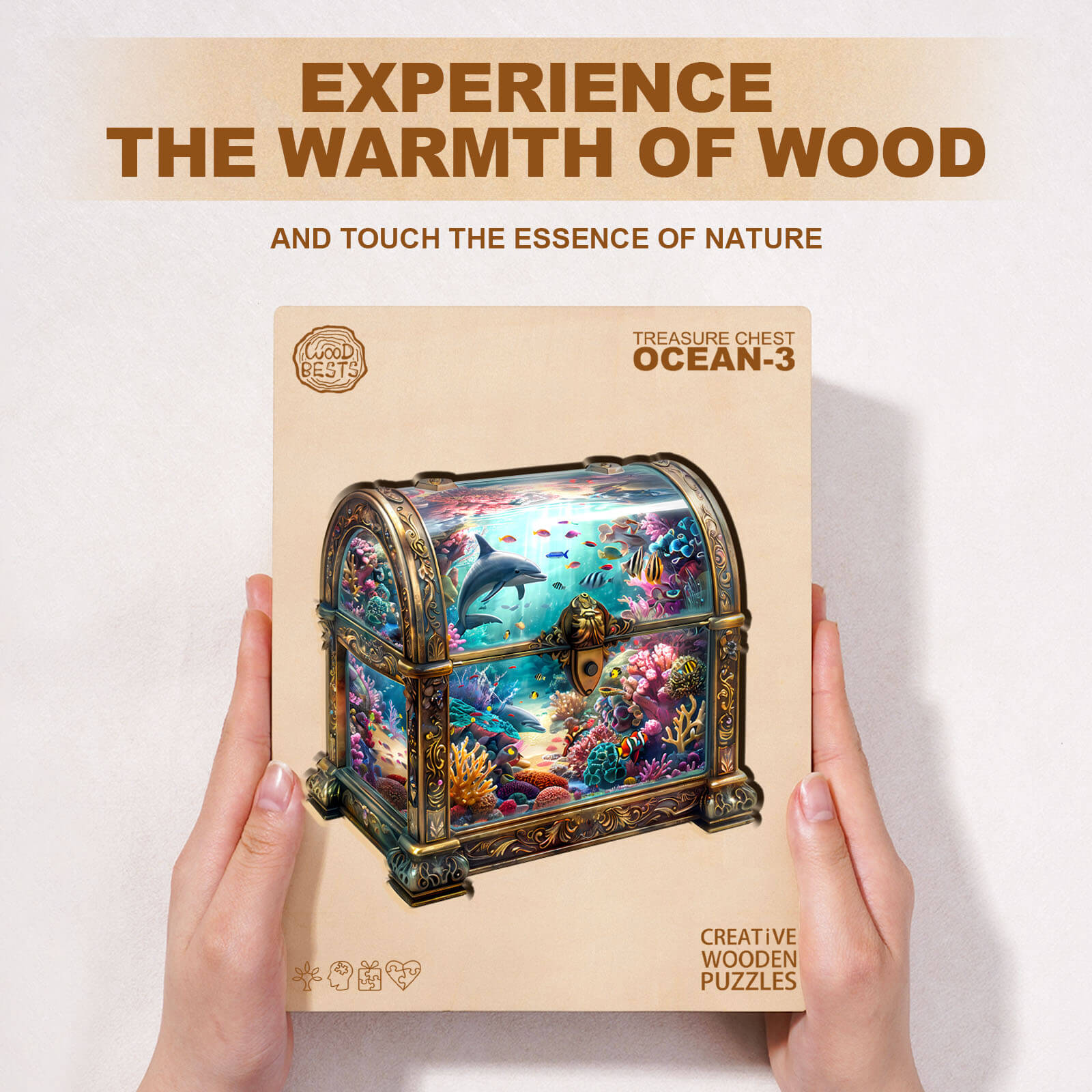 Schatztruhe Ocean-3 Holz-Puzzle