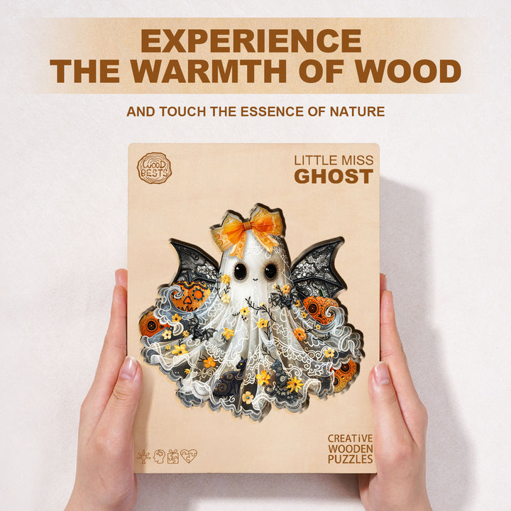 Little Miss Ghost Wooden Jigsaw Puzzle