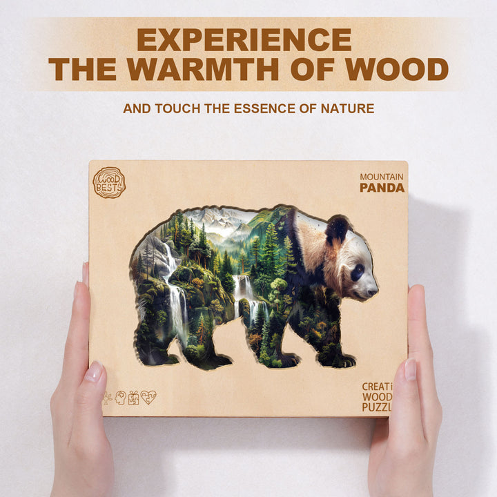Mountain Panda Wooden Jigsaw Puzzle
