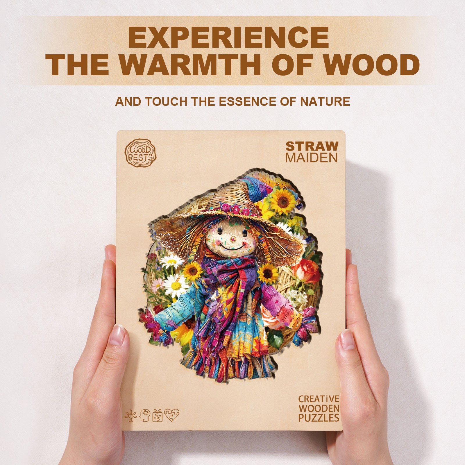 Straw Maiden Wooden Jigsaw Puzzle