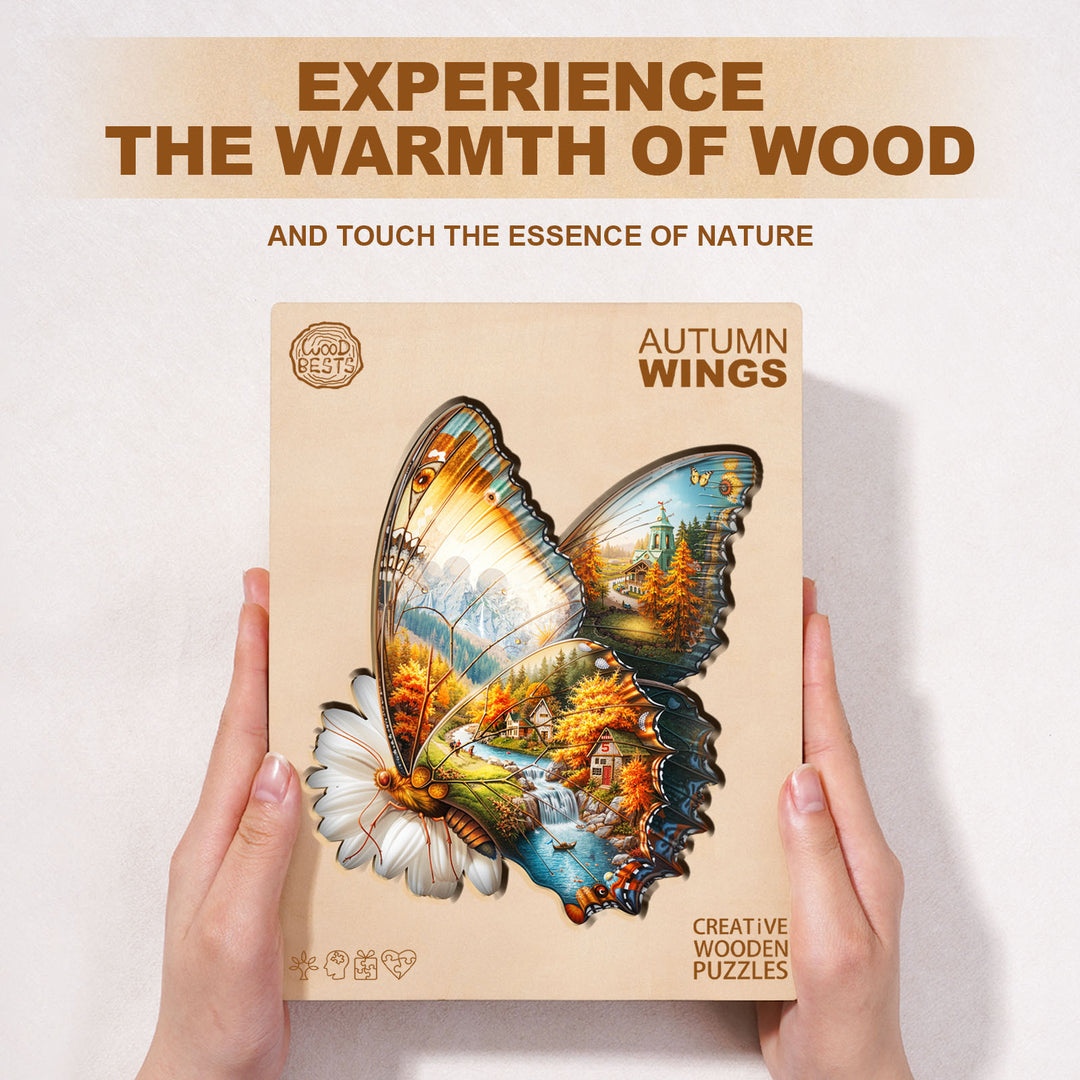 Autumn Wings Wooden Jigsaw Puzzle