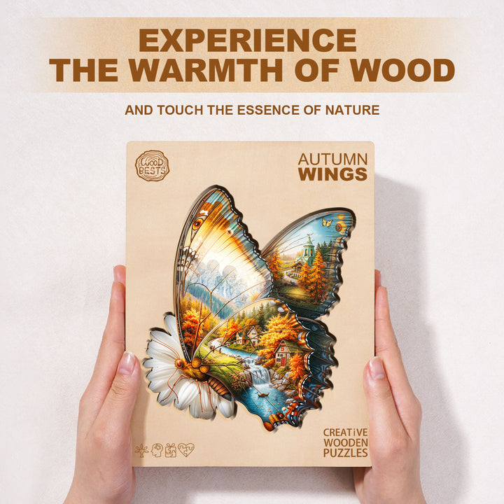 Autumn Wings Wooden Jigsaw Puzzle
