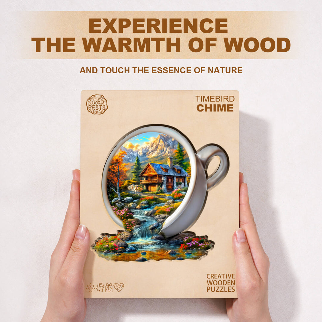 Cup of Serenity Wooden Jigsaw Puzzle