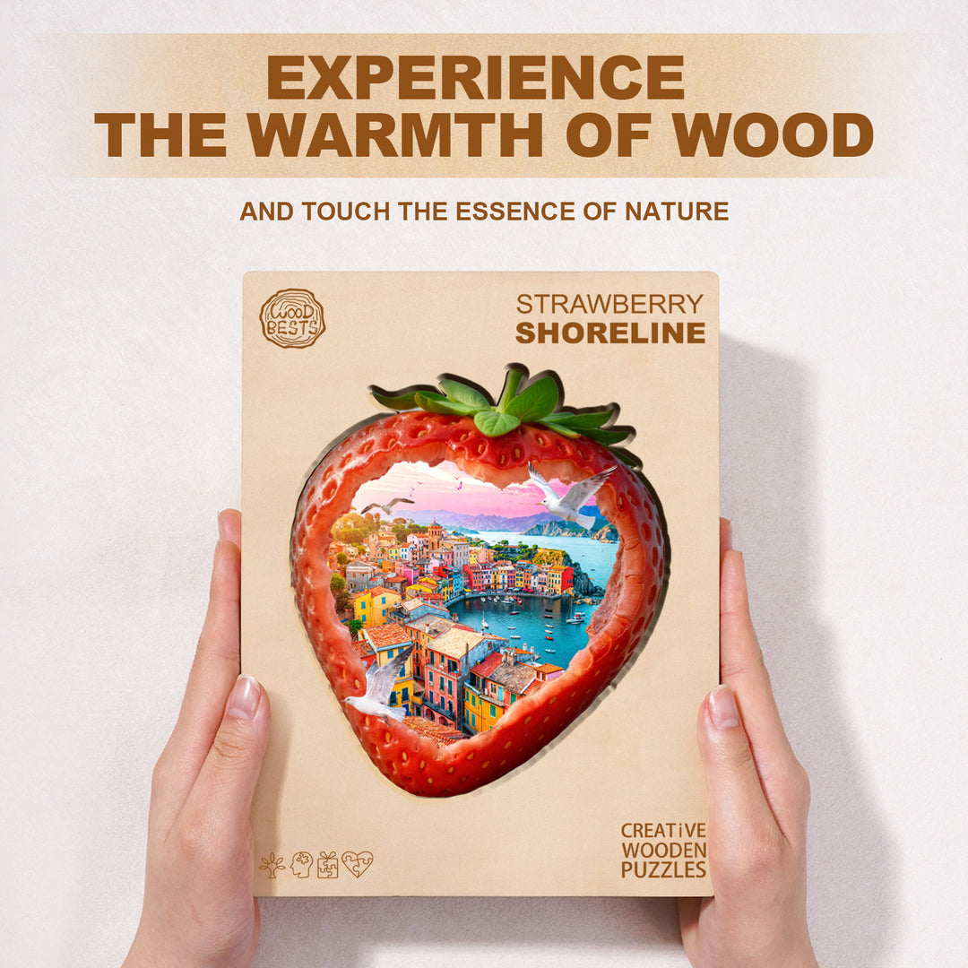 Strawberry Shoreline Wooden Jigsaw Puzzle