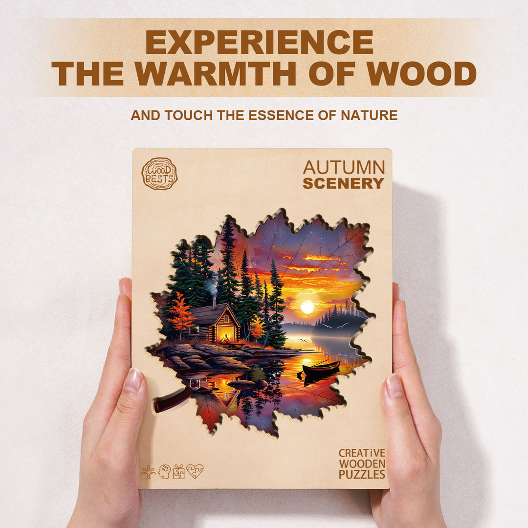 Autumn scenery Wooden Jigsaw Puzzle