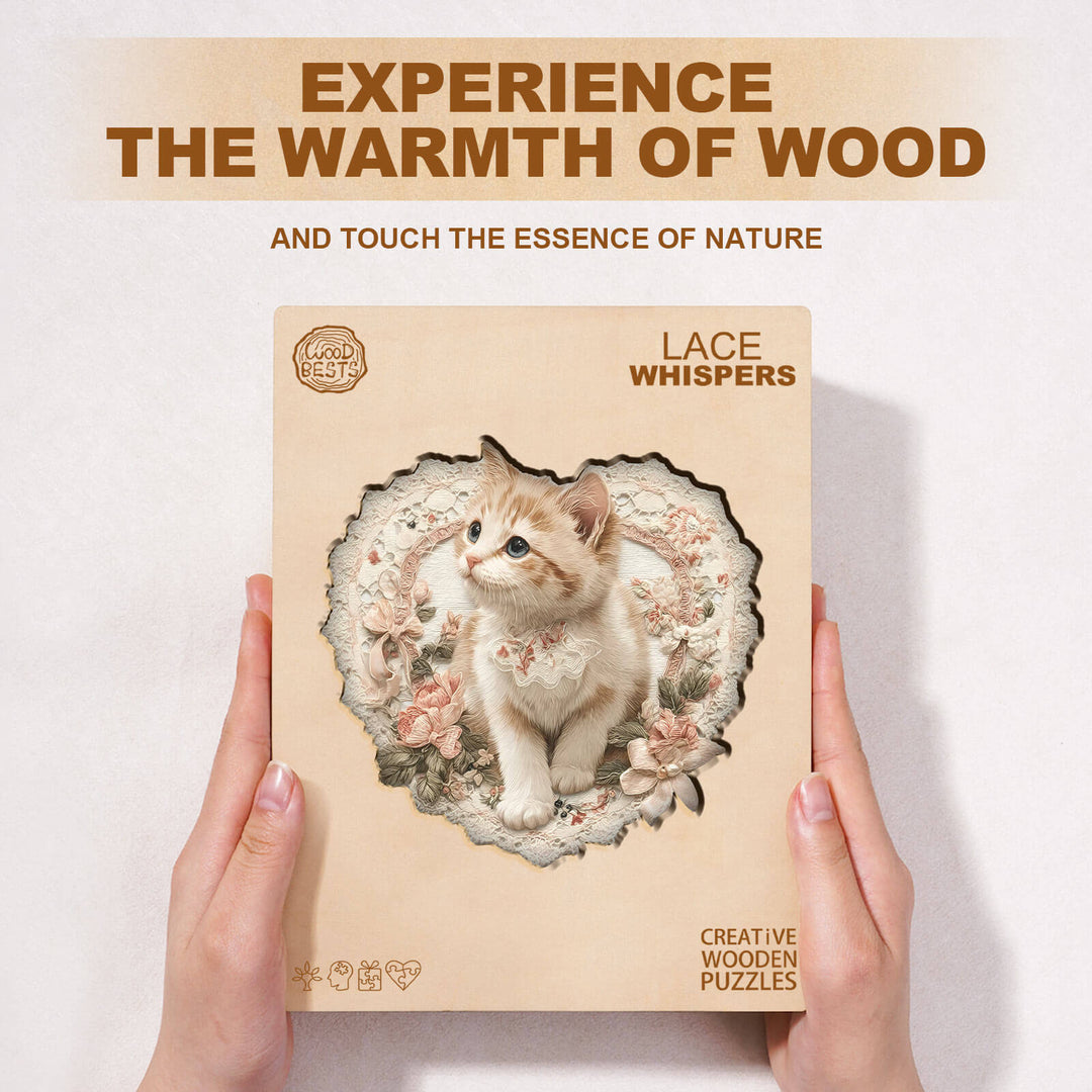 Lace Whispers Wooden Jigsaw Puzzle