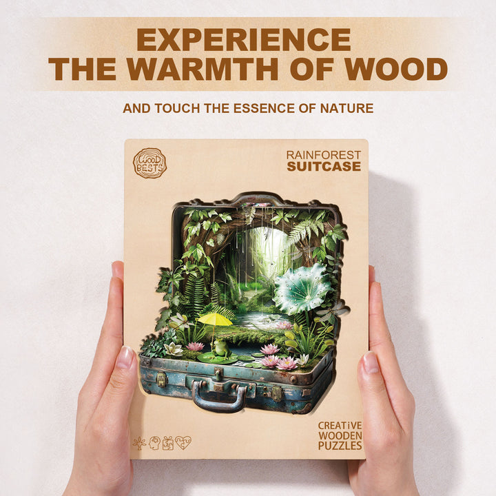 Rainforest Suitcase Wooden Jigsaw Puzzle