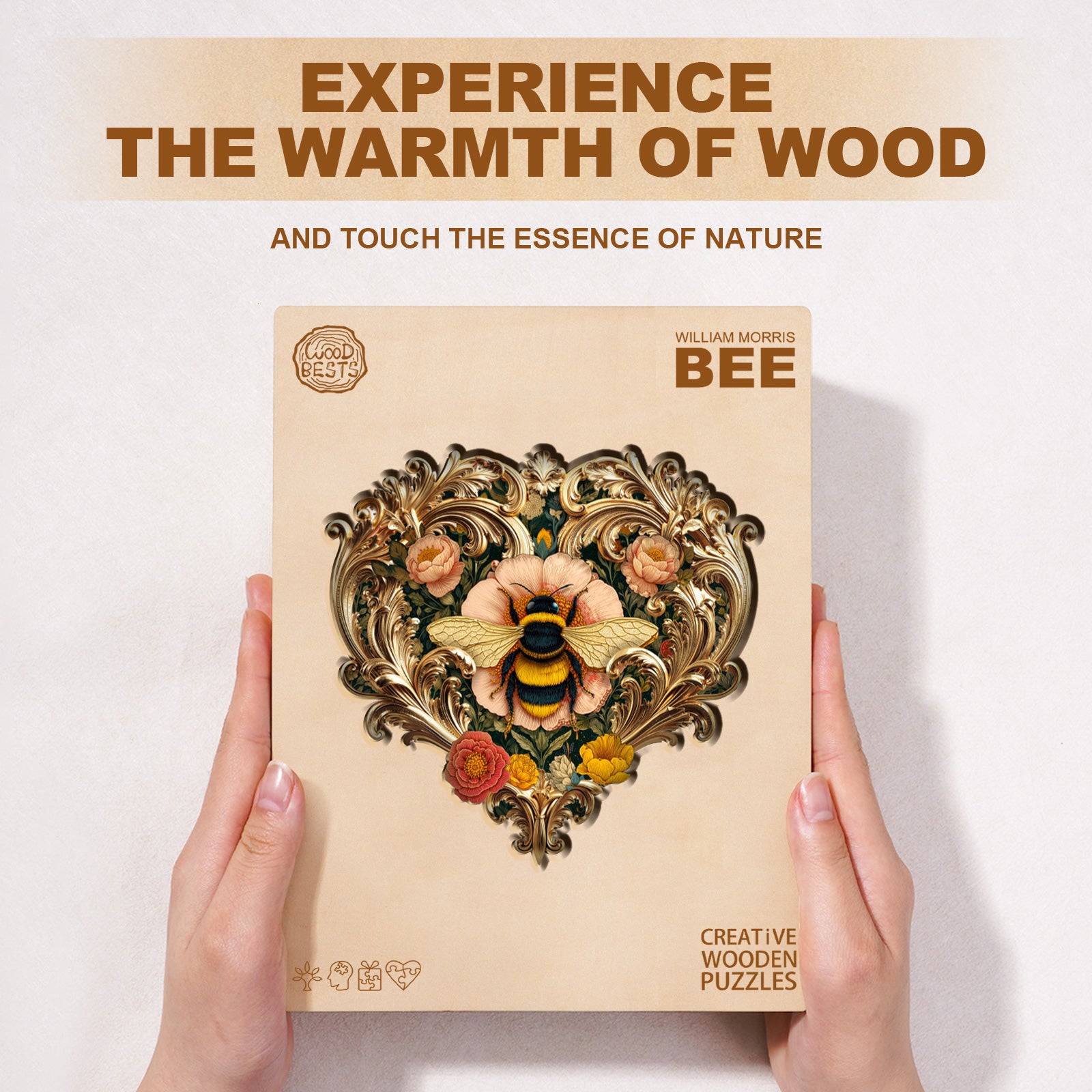 Puzzle en bois Abeille de William Morris