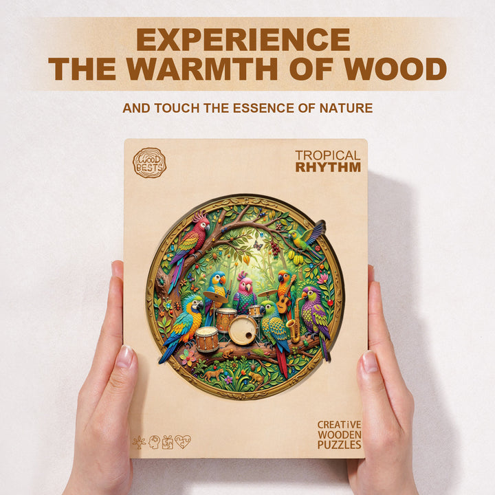 Tropical Rhythm Wooden Jigsaw Puzzle