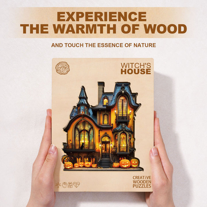 witch's house Wooden Jigsaw Puzzle