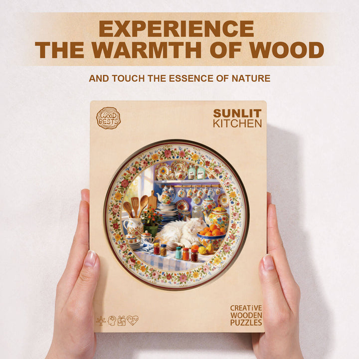 Sunlit Kitchen Wooden Jigsaw Puzzle