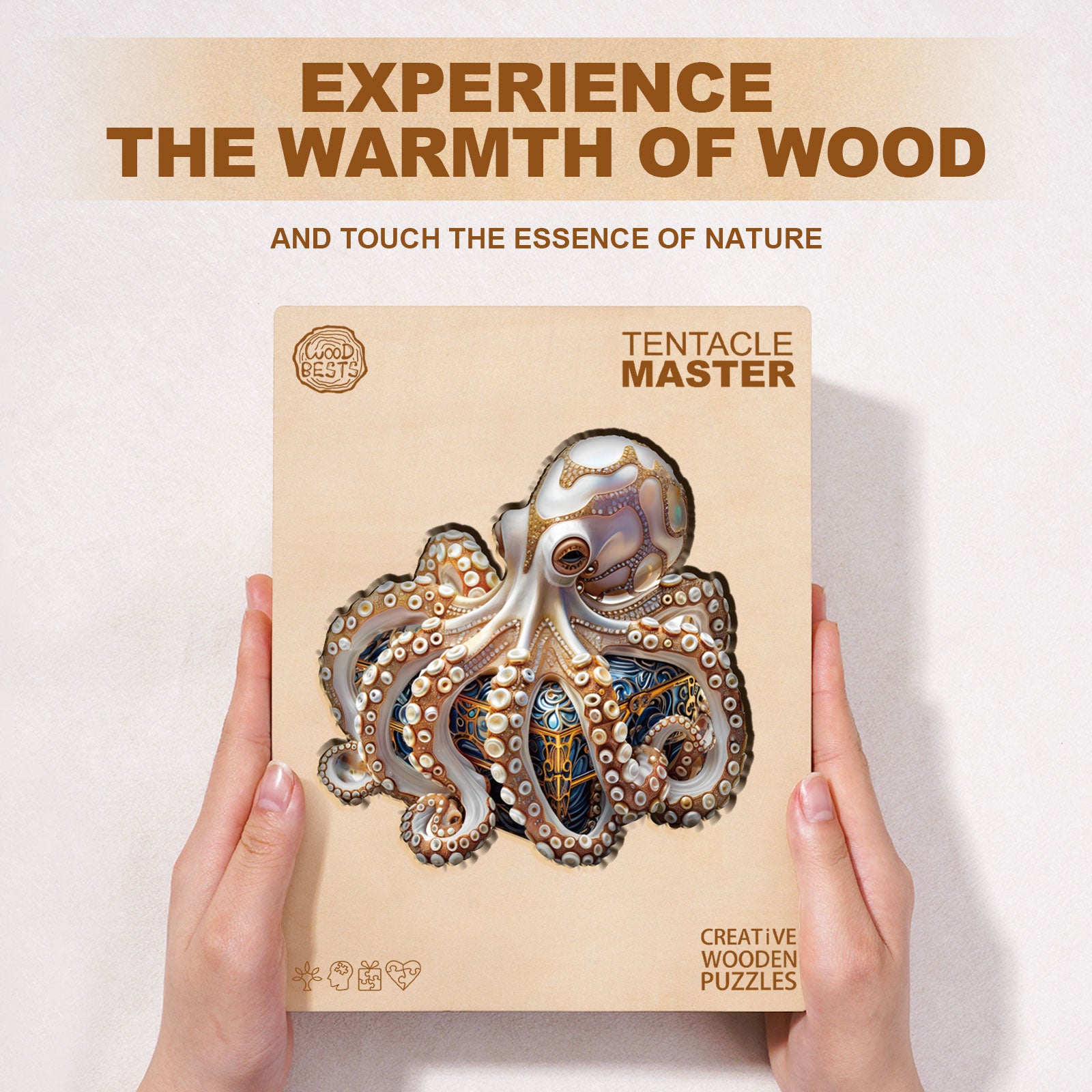 Tentacle Master Wooden Jigsaw Puzzle