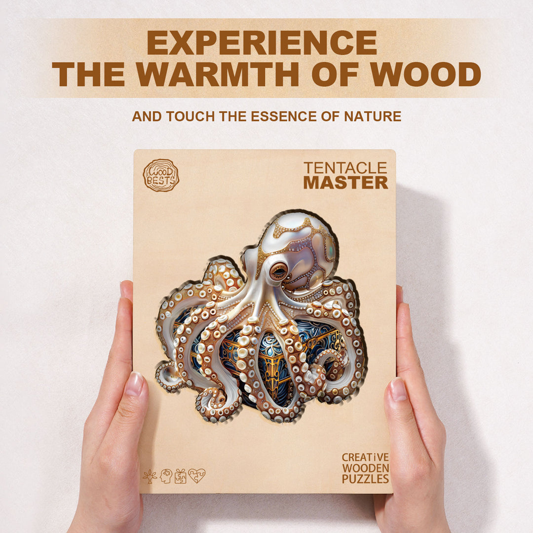 Tentacle Master Wooden Jigsaw Puzzle