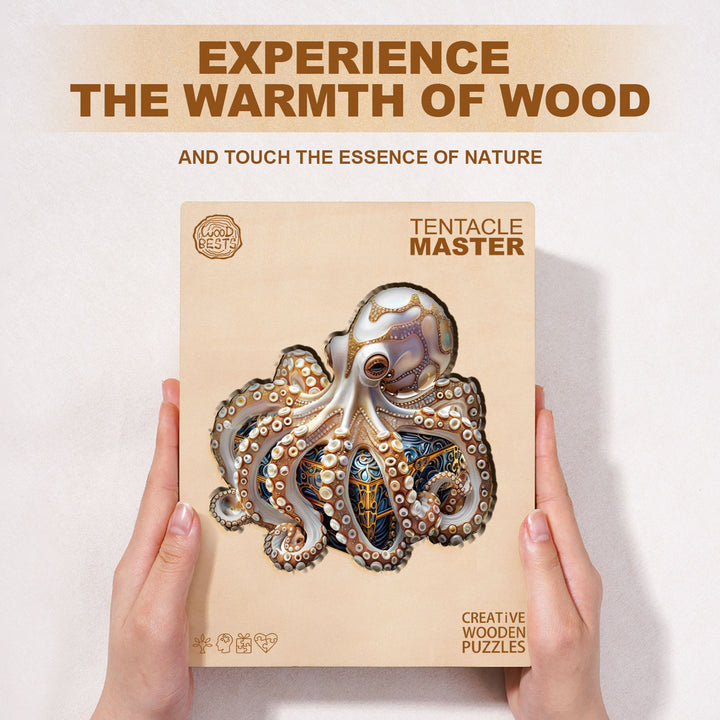 Tentacle Master Wooden Jigsaw Puzzle