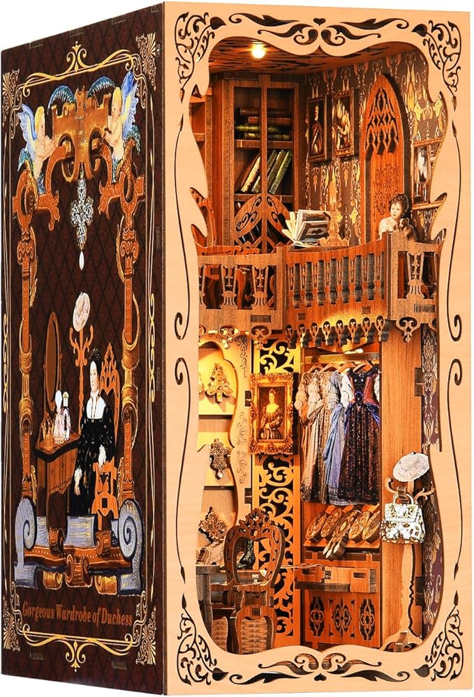 Duchess Wardrobe - DIY Book Nook Kit,3D Wooden Puzzle