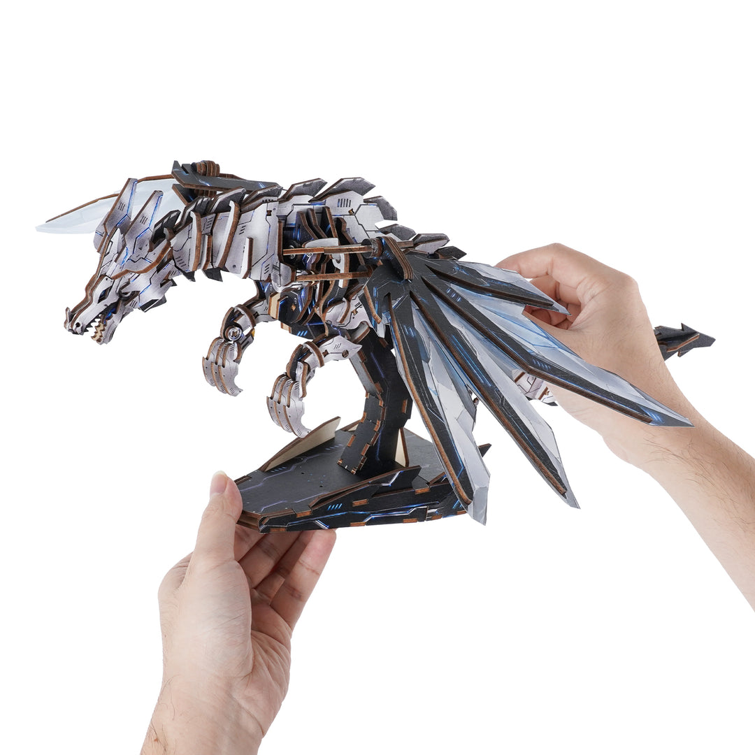 3D Wooden Mechanical Kit - Mechanical Dragon