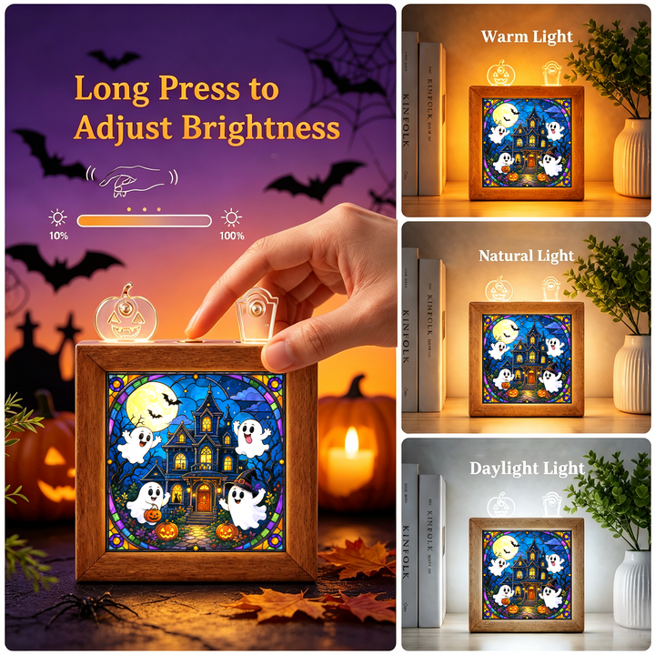 Acrylic Puzzle Night Light - Haunted House