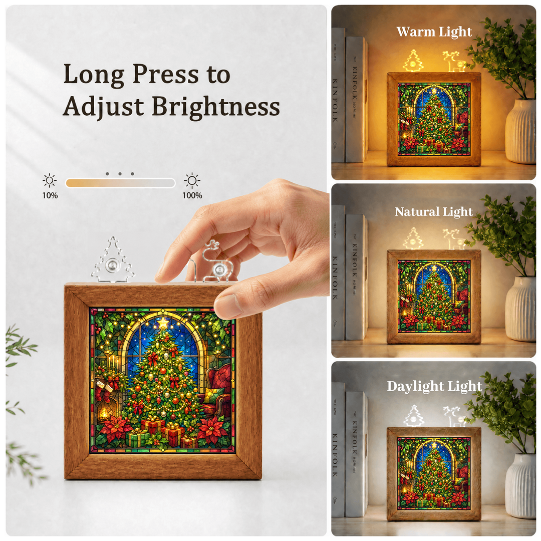 Acrylic Puzzle Night Light - Luminous Christmas Tree