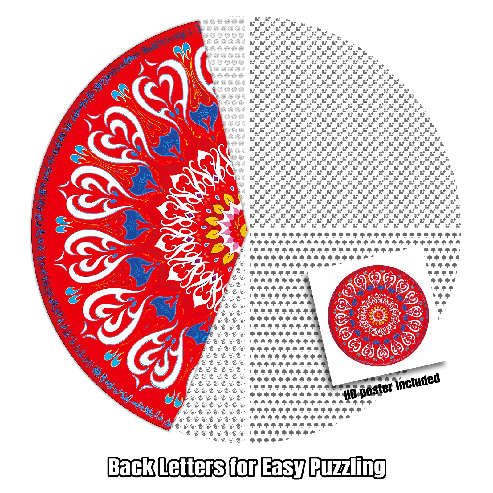 “Xi: Imperial Seal” – 1000-Piece Round Art Puzzle by Yuxi Zhang
