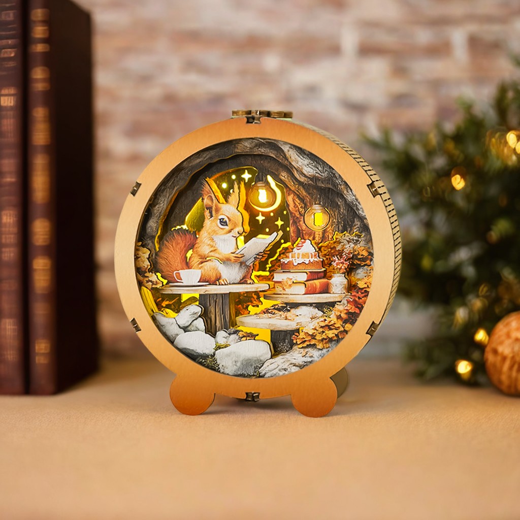 Woodbests 3D Wooden Puzzle Night Light, 3D Puzzle Night Lamp